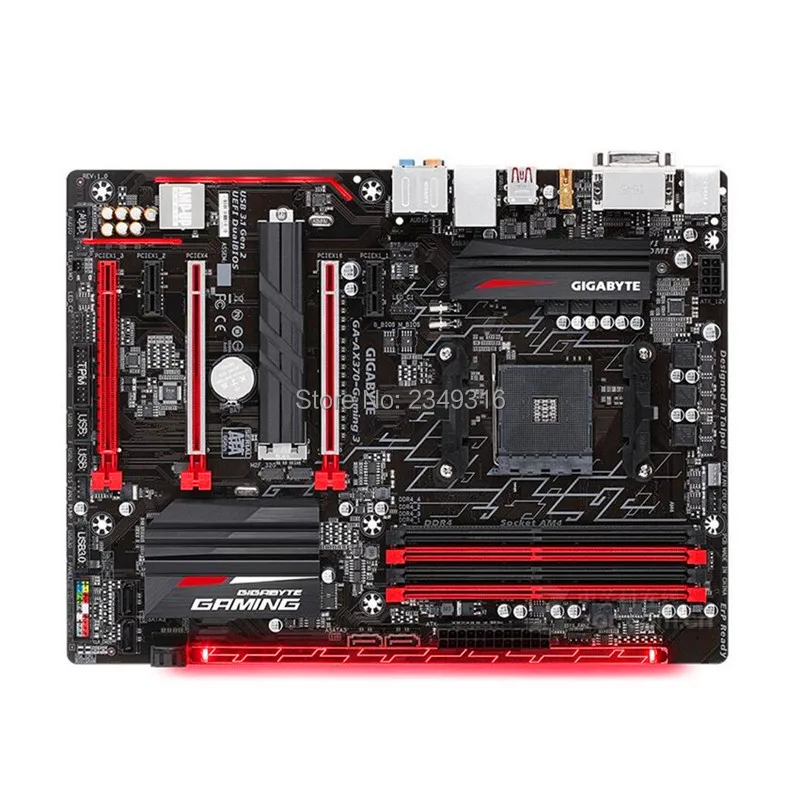

Used For Gigabyte GA-AX370-Gaming 3 AX370-Gaming 3 Original Motherboard X370 Socket AM4 DDR4 USB3.0 SATA3.0