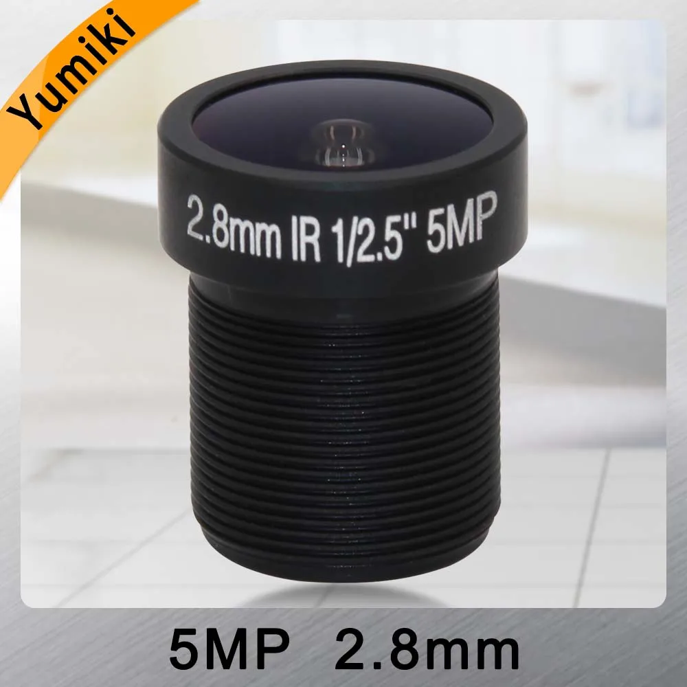  Yumiki 5.0Megpixel M12 MTV 2.8mm 5MP HD CCTV Camera Lens IR HD Security Camera Lens Fixed Iris - 32984179003