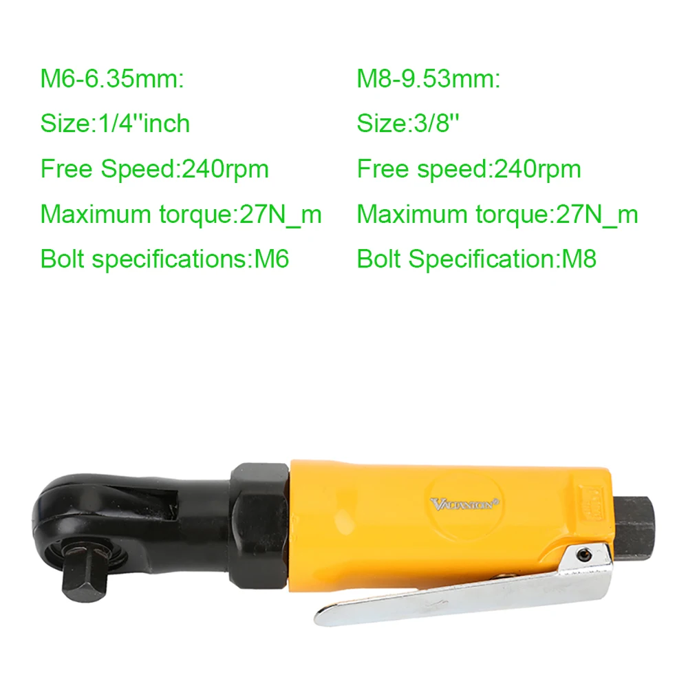 1/" 3/8" Пневматический Динамометрический ключ с храповым механизмом инструменты для мастерской M6/M8 мини пневматические гаечные ключи пневматические инструменты Пневматический воздушный динамометрический ключ