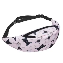 5 шт. (ABDB стильный пояс на талии Сумка Zip Fanny Pack (розовый)