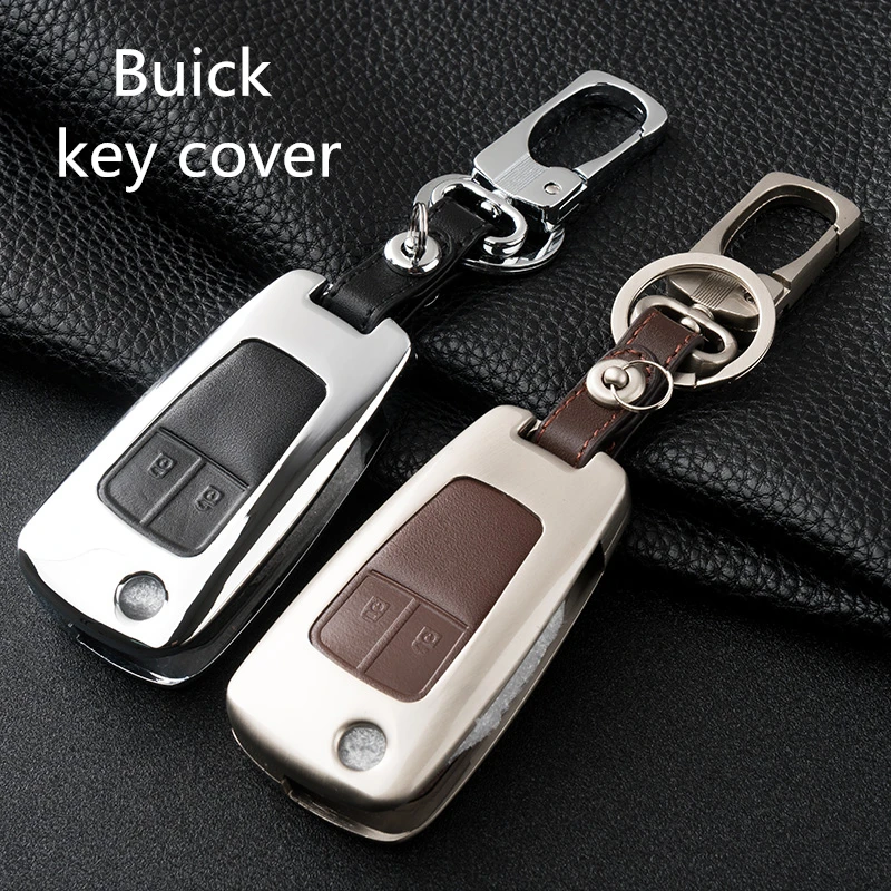 

For Buick VAUXHALL OPEL MOKKA Insignia Astra J Zafira C For Chevrolet Cruze Aveo Leather Flip Key Remote Cover Case keychain