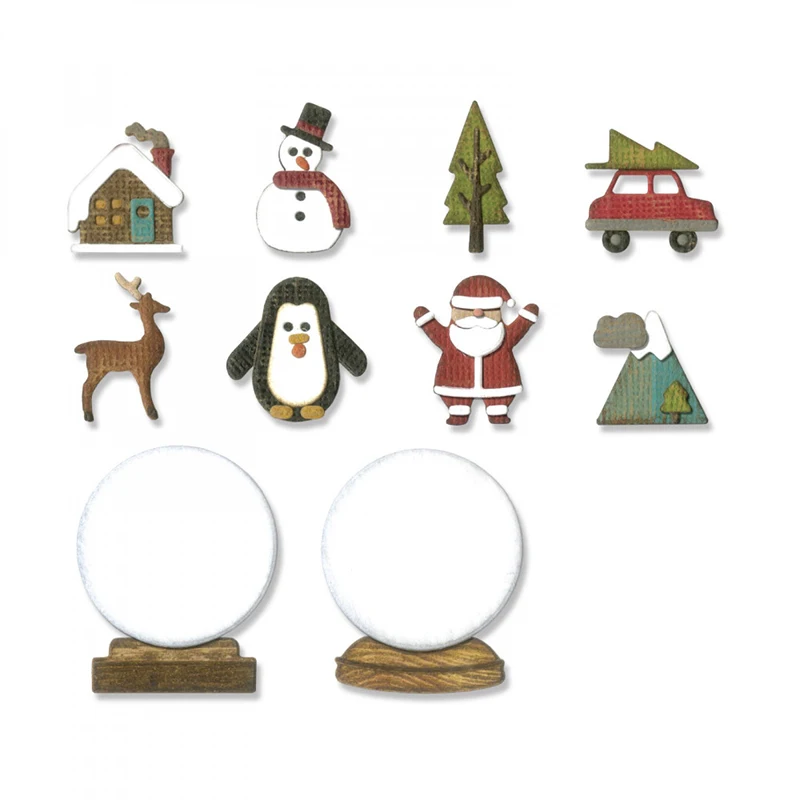 

Tiny Snowglobes New Design Craft Metal Cutting Dies Scrapbooking Album DIY Paper Card Craft Embossing Die