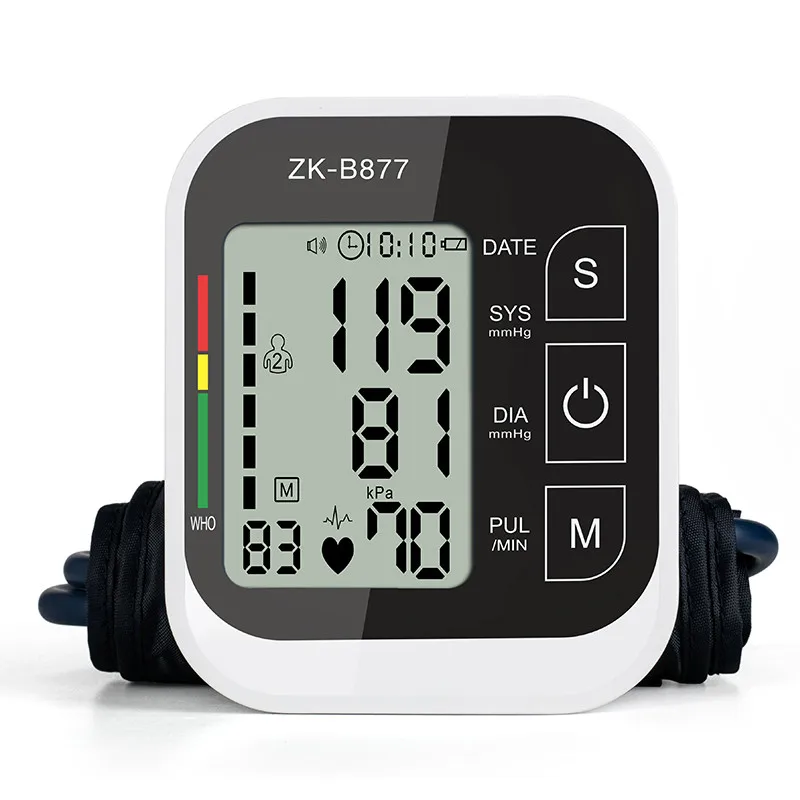 

Automatic Digital Upper Arm Blood Pressure Monitor Heart Beat Rate Pulse Meter Tonometer Sphygmomanometers pulsometer