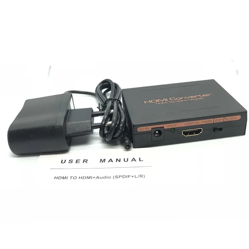 HDMI аудио преобразователь 5.1CH аудио сплиттер 1080P Стерео аналоговый HDMI к HDMI Оптический SPDIF RCA L/R адаптеры-Конвертеры