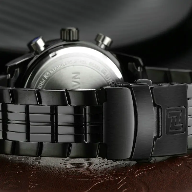 Ceny NAVIFORCE Top marka męskie sportowe zegarki mężczyźni ze stali nierdzewnej analogowe cyfrowe zegarki led dżem tanga zegar Relogio Masculino