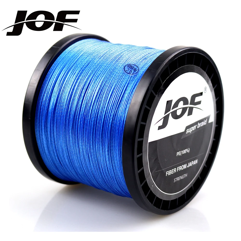 JOF متعدد الألوان 9 السواحل 1000 M PE خيط مجدول للصيد البحر المالحة نسج 20 24 35 40 50 65 80 100 108 LB