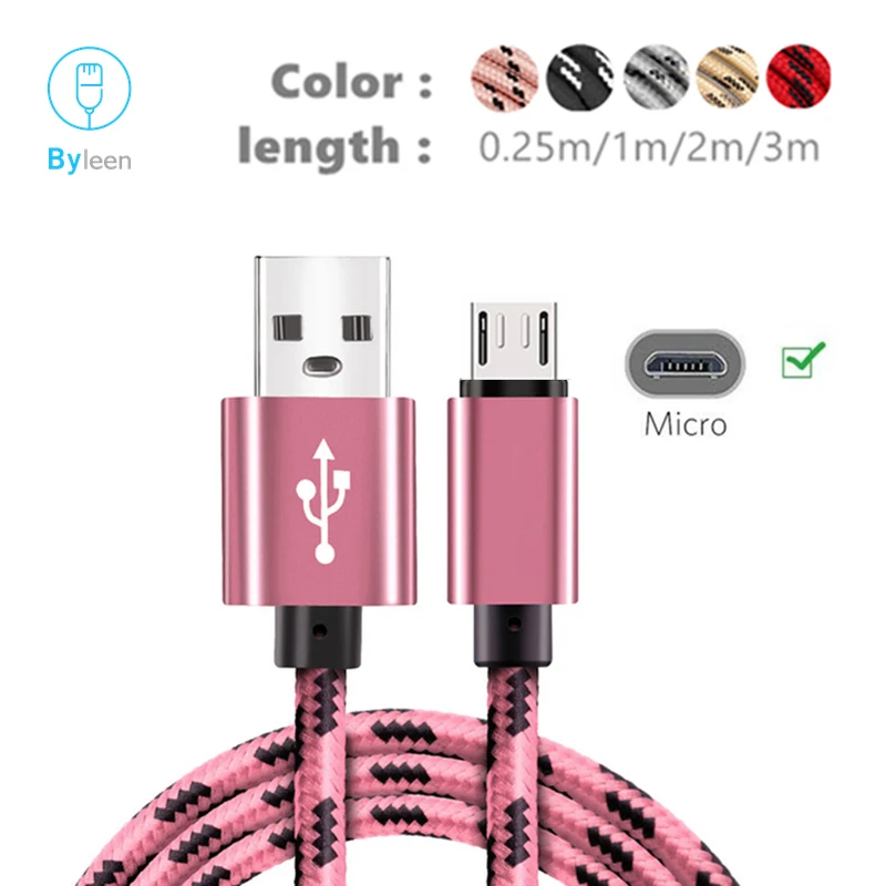

3m 2m long Android V8 5Pin Micro USB Fast Charging USB Cable For samsung Galaxy J3 J5 J7 2017 For Samsung S6 S5 S6Edge S7 Edge