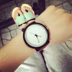 2018 новые модные классические простые Стиль часы Для мужчин Для женщин большой циферблат кварцевые наручные часы любовник Повседневное