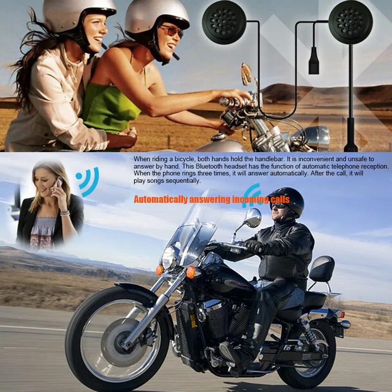 Мотоциклетный шлем гарнитура Bluetooth стерео громкой связи вызов музыки наушник DOM668