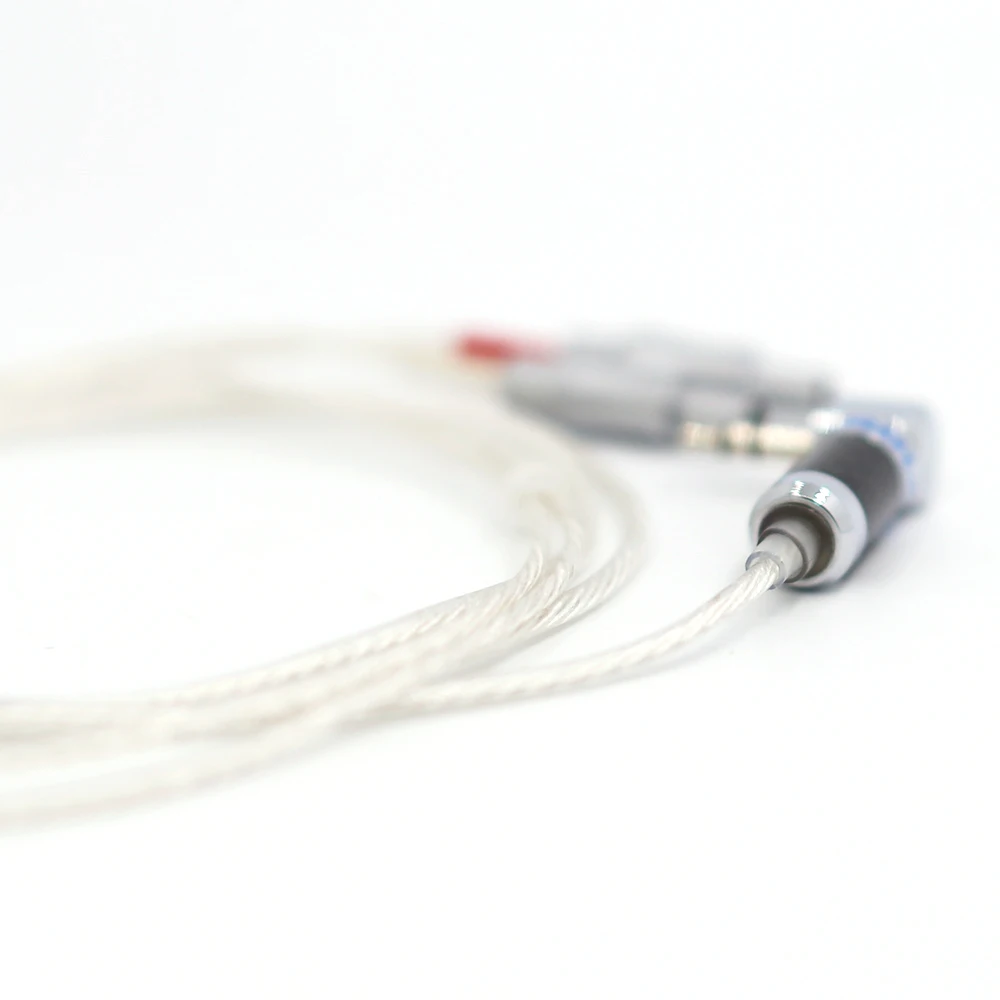Hifi audio Silver plated 99 998 5N OFC 3 5mm connector Cable Headphone Earphone cable