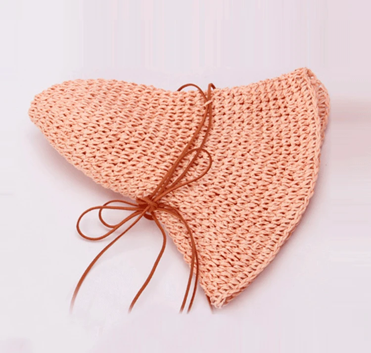 2018 South Korea Summer Fashion Lady Sun Hat New Straw Bow Straw Hat Outdoor Sunshade Beach Hat ACA36 (4)