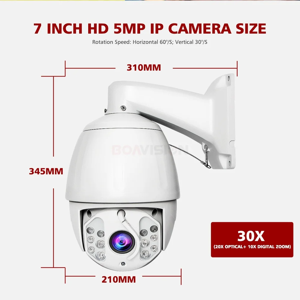 13 5MP PTZ Dome Camera 