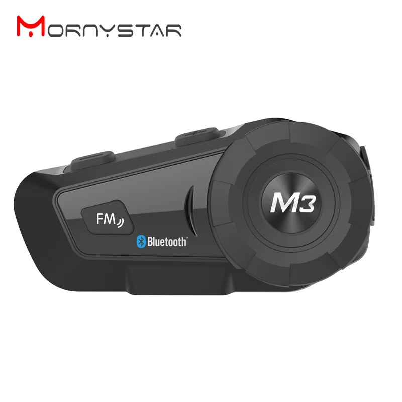Гарнитура MORNYSTAR M3 Plus для мотоциклетного шлема Водонепроницаемая беспроводная