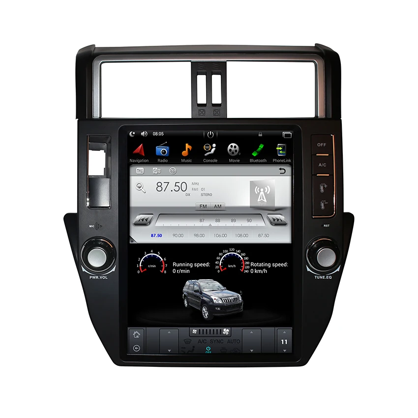 Liislee 12," дюймов Android для Toyota PradoLC150 автомобиля Радио Аудио Видео Мультимедиа DVD плеер Wi Fi gps Navi навигации