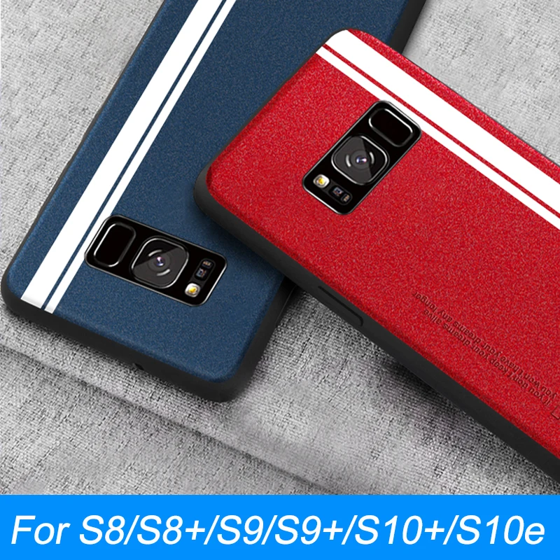 

For Samsung S8 Case Original Luxury Leather Soft Edge Protection Back Cover for Samsung Galaxy S10 S9 S8 Plus S10e Case