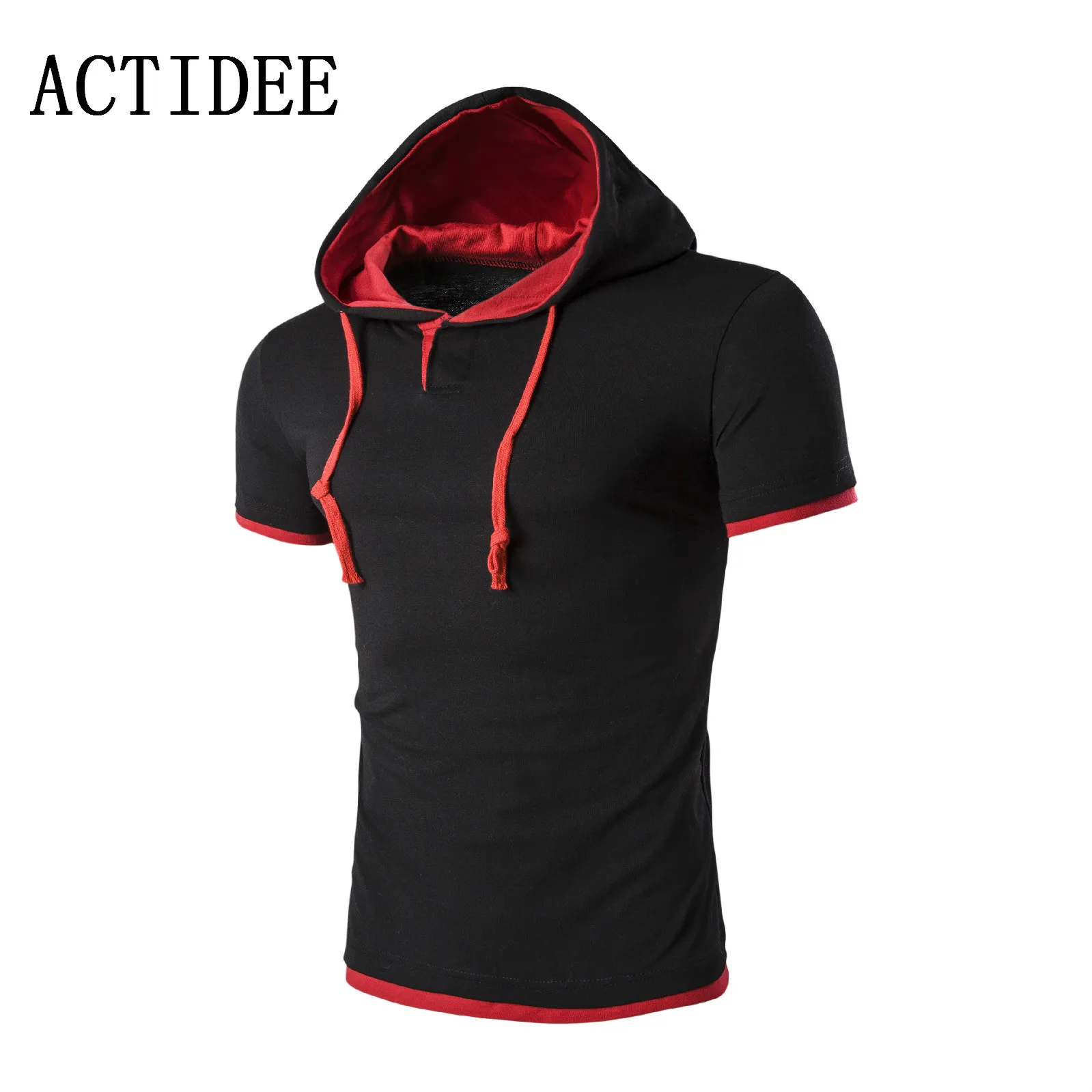 2018 Brand Hoody T Shirt Men Unique Hooded Design Men Short Sleeve ...