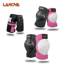 LANOVA 6pcs/Set protective gear Set Knee Pads Elbow Pads Wrist Protector Protection for Scooter Cycling Roller Skating LANOVA 6pcs/Set protective gear Set Knee Pads Elbow Pads Wrist Protector Protection for Scooter Cycling Roller Skating