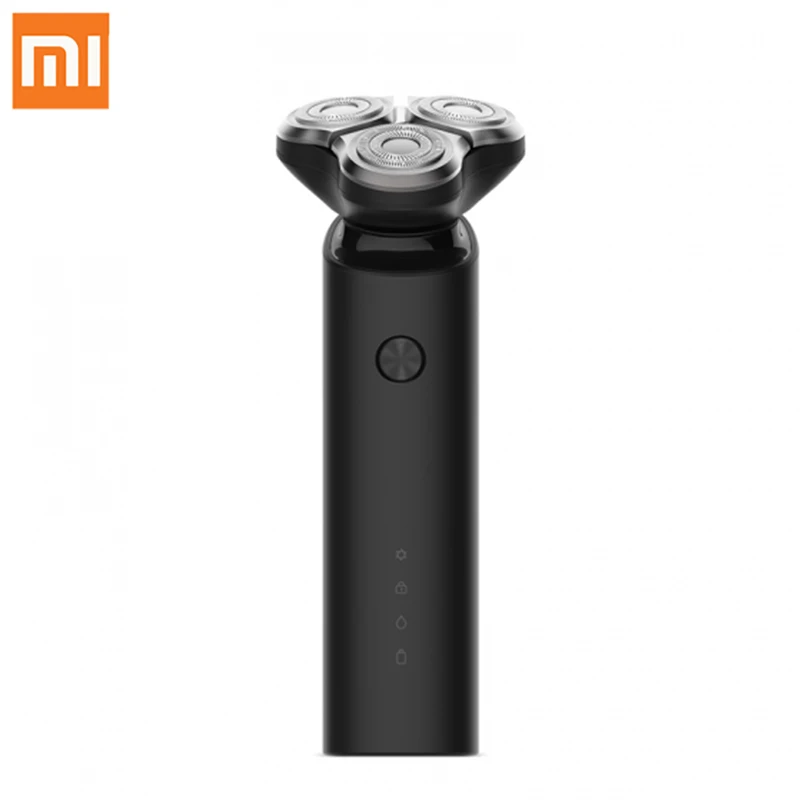 Xiaomi Mijia máquina de afeitar eléctrica de afeitar para los hombres de cabeza flexible 3 seco mojado afeitado lavable principal Sub-de doble cuchilla de Turbo + modo Comfy Clean - 1