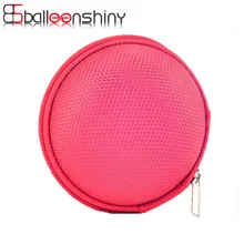 BalleenShiny Candy Color Zipper Protective Headphone Case Pouch Storage Bag Soft Headset Earbuds Box Usb Cable Organizer Holder