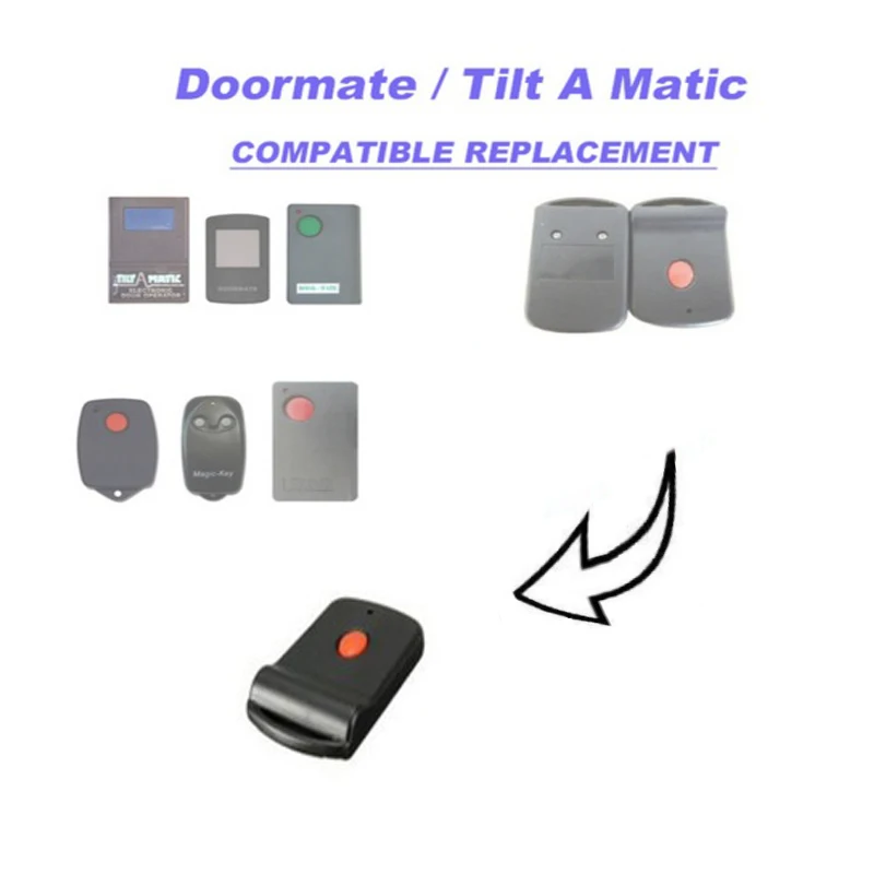 

50pcs Doormate replacement remote, 303MHZ garage door remote suit for garage panelift openers Door-mate 700T