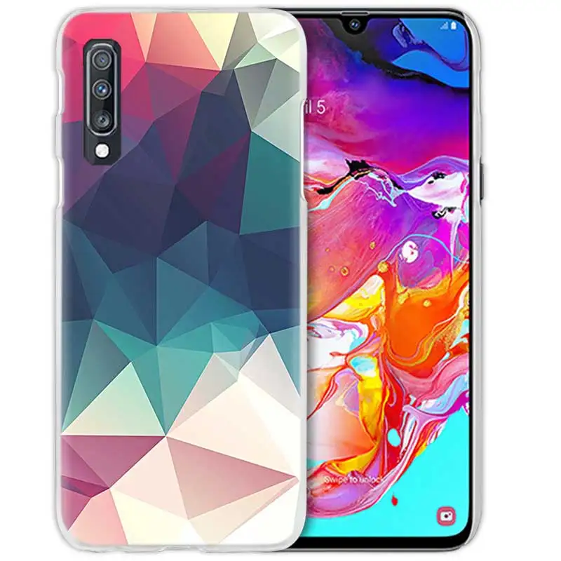 08 Геометрических фигур линии узор чехол для samsung Galaxy M40 A50 A80 A70 A60 A40 A30 A20e A10 J4 J6 плюс J8 Жесткий Чехол для мобильного телефона - Цвет: 08