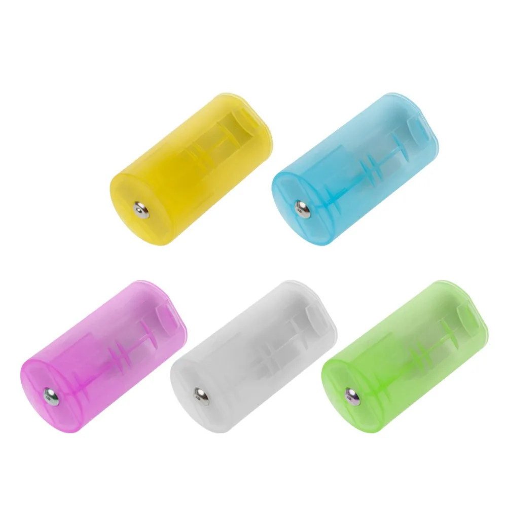 

1 X 2x AA to D Battery Adapter Converter Case Holder Hard Plastic Battery Adapter Converter Holder Case Switcher Box