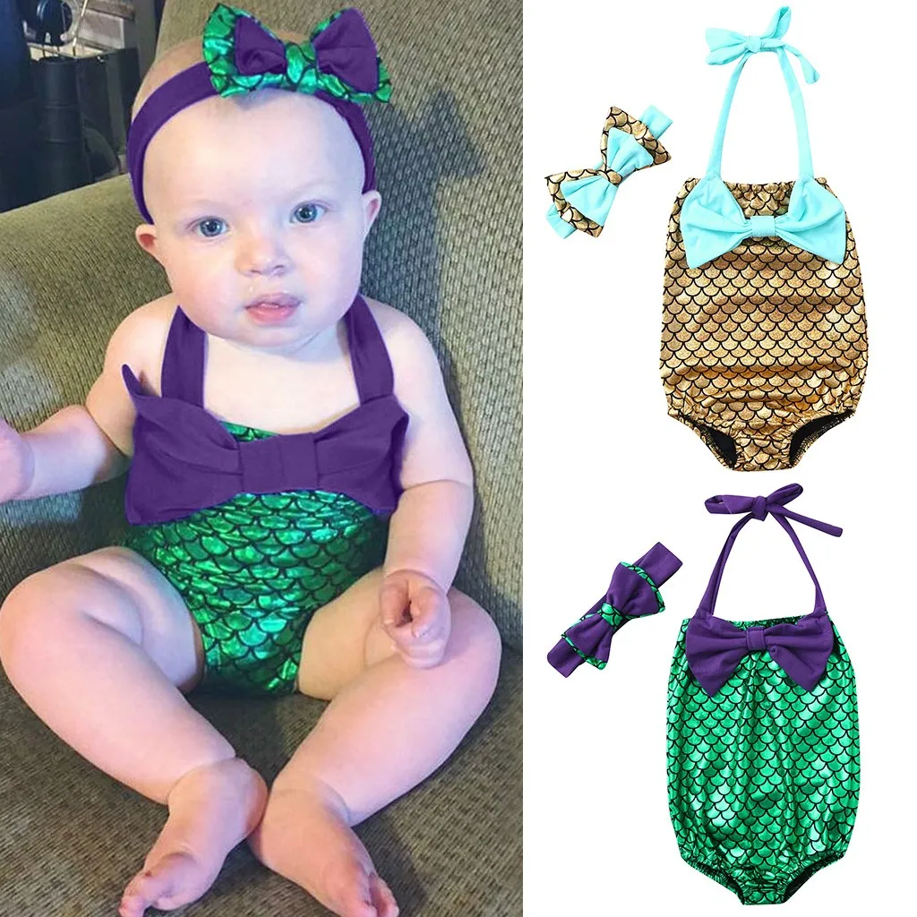 

Kids Girls Bikini Beach Bowknot Print Swimsuit+Headbands Swimwear Set Bebek Mayo Maillot De Bain Fille Enfant 19MAY19 P35