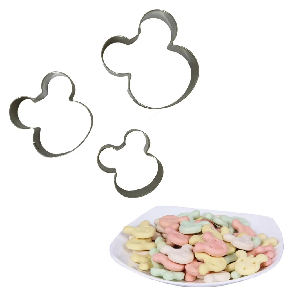 Promotion Cookie Cutter! Stainless Steel Cartoon Kitchen Bakeware Baking Tools 3D Biscuit Cutter and Stamps | Дом и сад