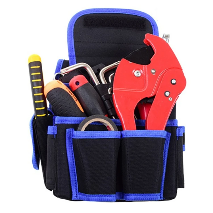 power tool bag Electrical Tool Bags Thickening Oxford Canvas Toolkit Hardware Waist Waterproof Multi-pocket Rivet Fixed Package Storage Bag roller cabinet