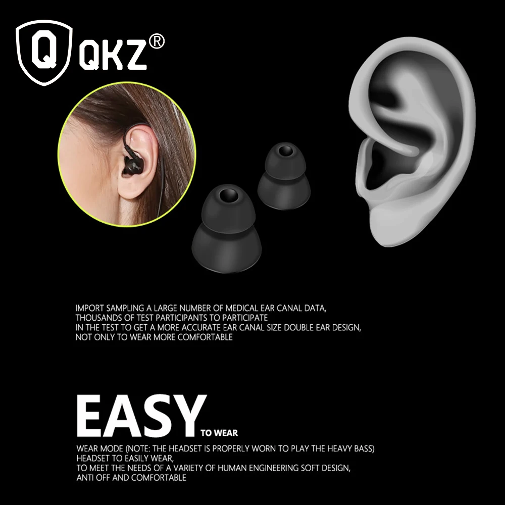 Оригинальный qkz DM800 Разъем 3.5 мм hi fi Запуск спортивные наушники супер с микрофоном