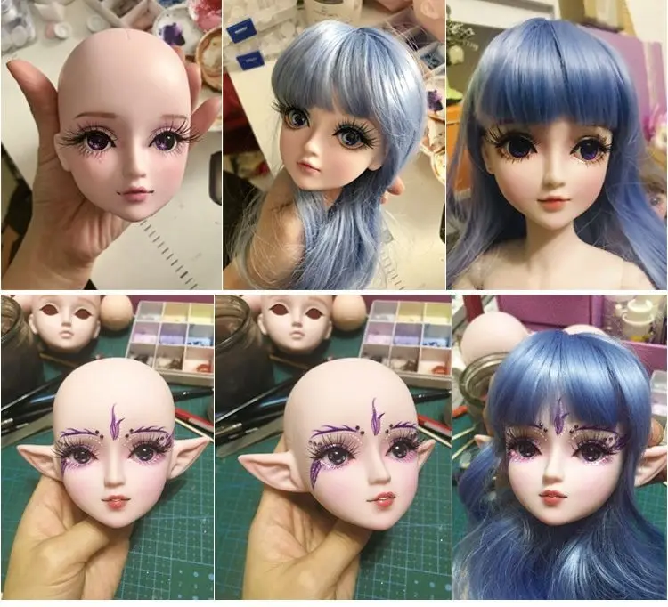 Индивидуальные BJD куклы эльф кукла DIY пластиковая кукла 24 шарнира шарнирная кукла 58 см