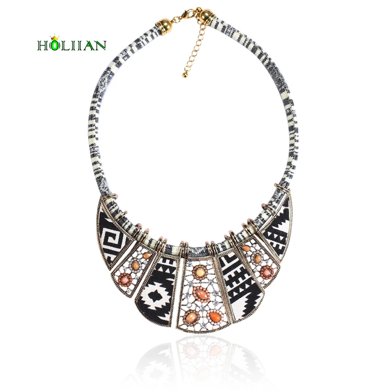 

Fashion Modern hippie chokers necklaces&pendants for women maxi statement chockers multicolor rope chain ethnic collar bohemian