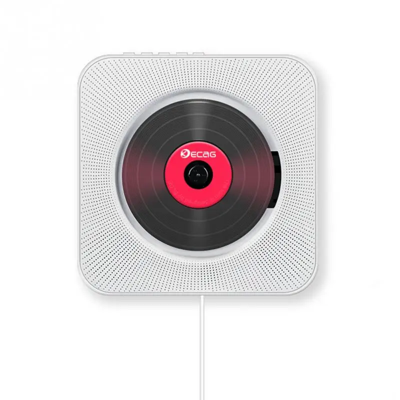 

CD Player Wall Mountable Bluetooth Portable Home Audio Boombox with Remote Control FM Radio Built-in HiFi Speakers USB MP3