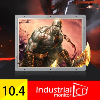 

Faismars 10.4 inch LCD monitor Display LED Monitor Display Industrial Monitor with VGA/BNC/AV/HDMI/USB