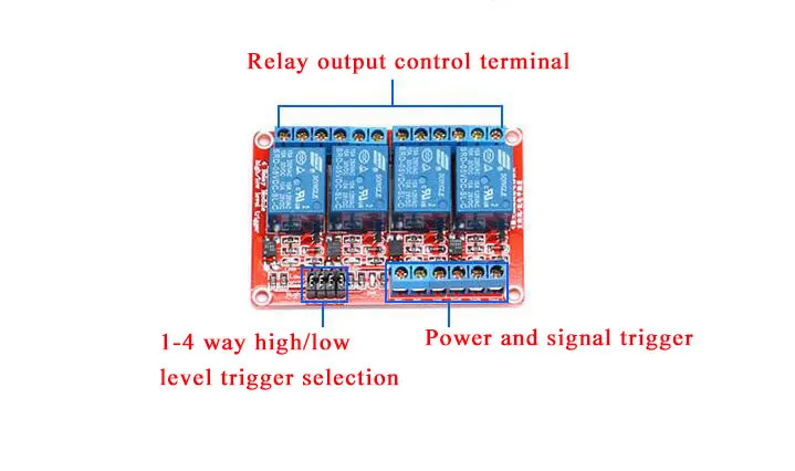 1 шт. 1 2 4 8 канальный 12 В релейный модуль щит с опора для оптопары высокий и низкий уровень триггера для Arduino красный