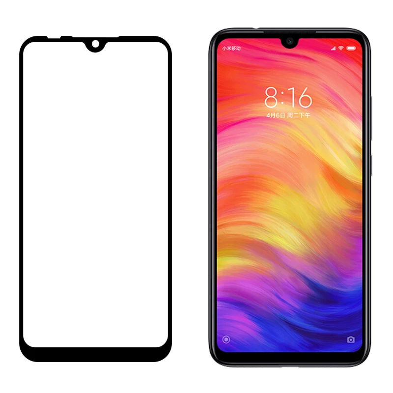 

For Xiaomi Redmi Note 7 3D Coverage Cover Full Glue Tempered Glass Screen Protector Glasses For Redmi Note 6 Pro Note 5 (L0320)