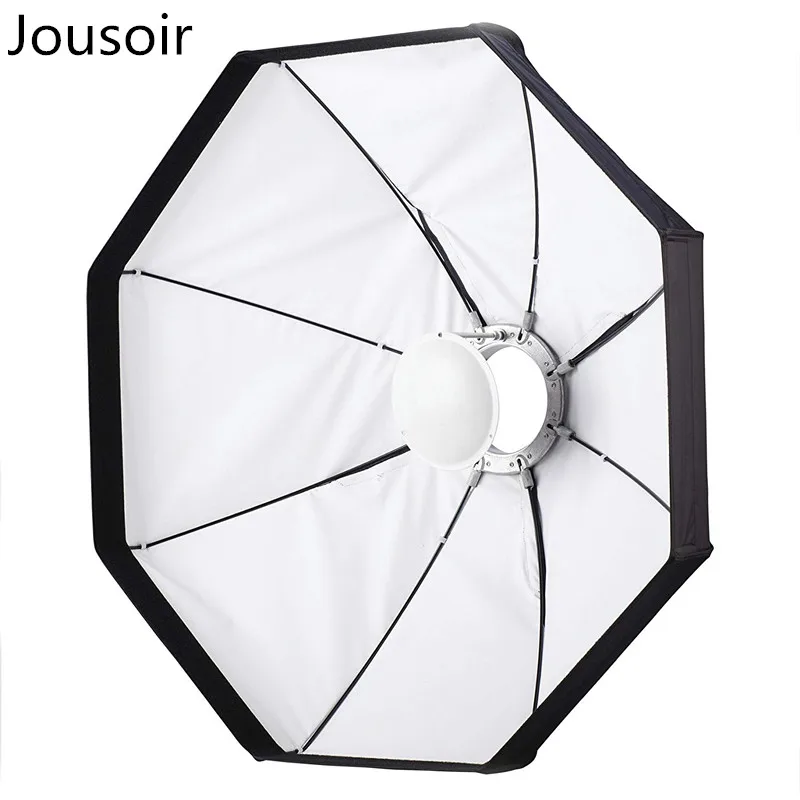 60cm 23" Collapsible Soft White Interior Studio Easy Open Beauty Dish/Octabox Softbox Kit 2 in 1 Portable Location CD50
