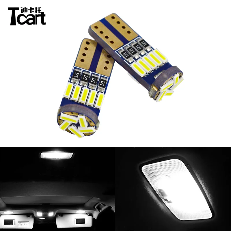 Tcart 6PCS LED Car Led Interior Bulbs Reading Lights for Toyota land cruiser prado 150 2012 accessories