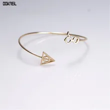 Dokreil современный модный геометрический треугольный сплав женский браслет