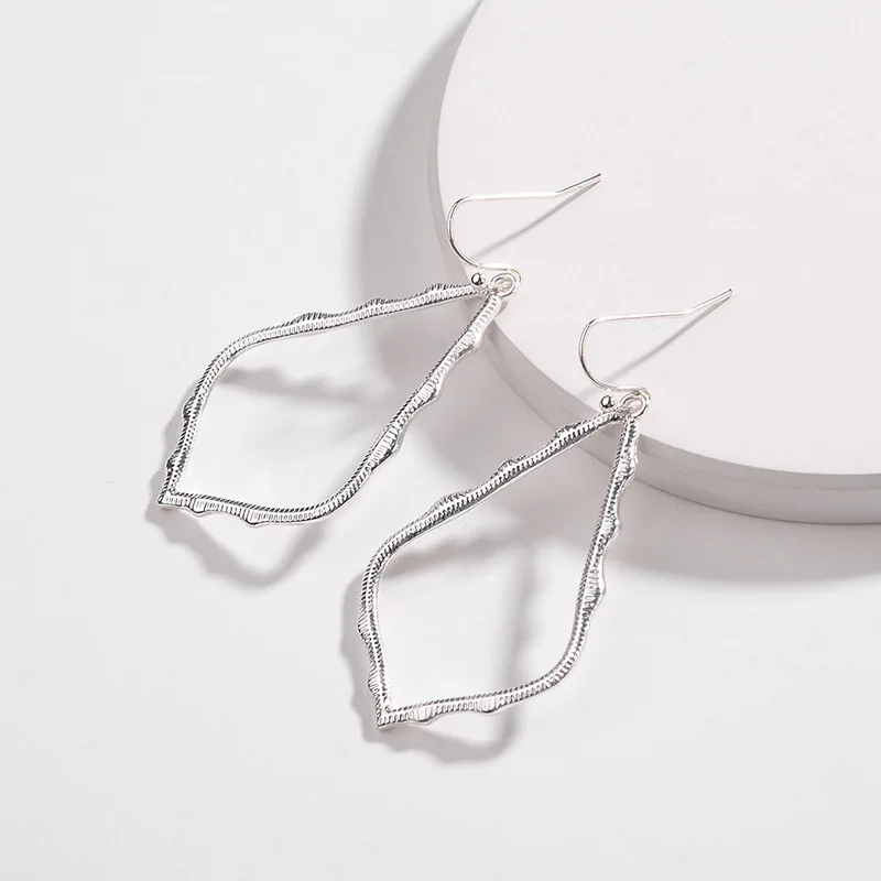 7 Colors Designer Frame Teardrop Earrings for Women Fashion Jewelry Painting Metal Water Drop Earrings Statement Ks Earrings