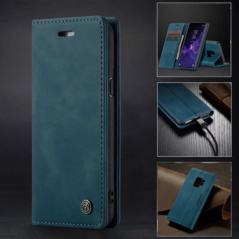 

Case For Samsung Galaxy S9 Plus S 9 2018 Flip Cover Case And Wallet Holder Leather Original Brand Soft Silicone Cover S9plus