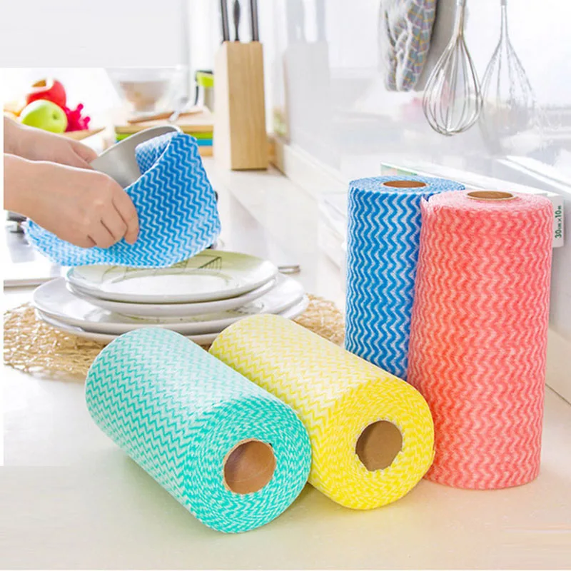 50pcs Sets Disposable Non Woven Wipes Clean Kitchen Towel Washing Wipes Clean Kitchen Towel Washing