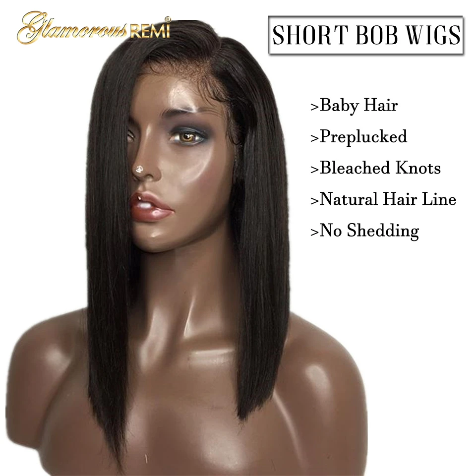 short lace front human virgin hair wig0