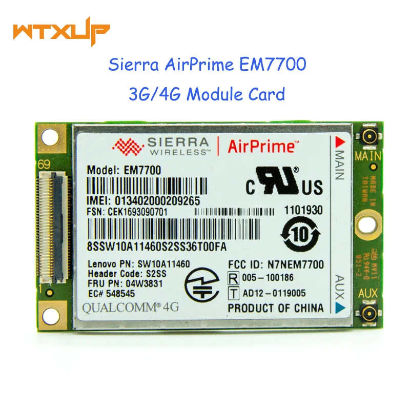 Разблокированный беспроводной модуль Sierra AirPrime EM7700 4G LTE HSPA + 3G встроенный AT&T