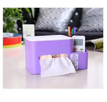 

Household Living Room Plastic Pumping Paper Napkin Paper storage Box Office Desktop Organize Multifunctional Creative Tissue Box