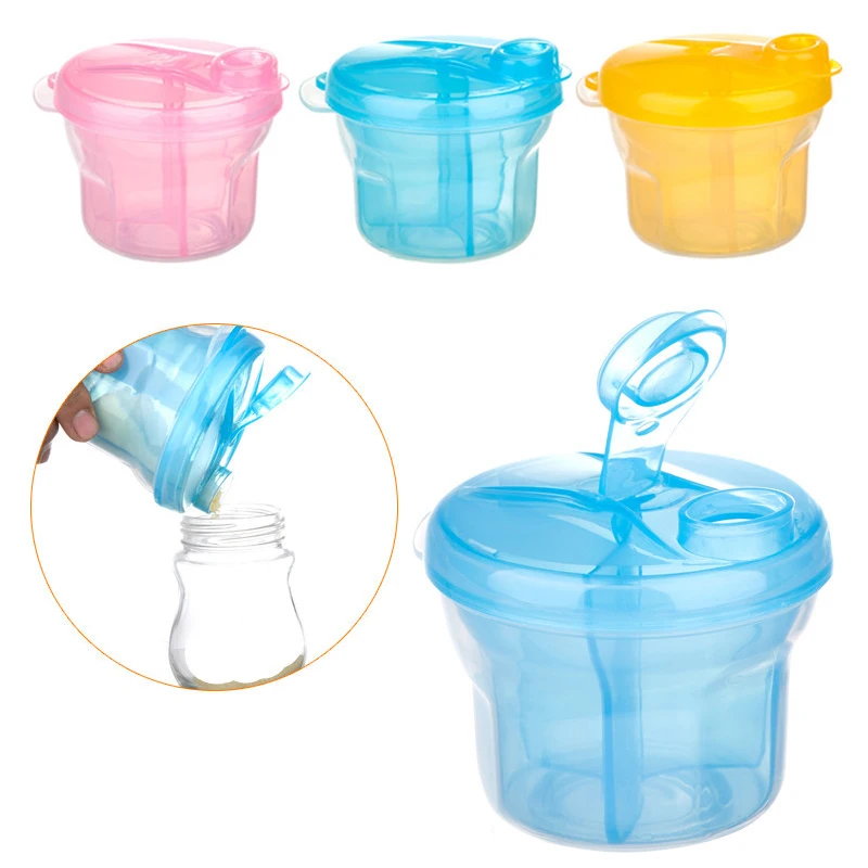 

3 Grid Portable Milk Powder Formula Dispenser Food Container Infant Bean Storage Box for Kids Baby Care Toddler Travel Bottle