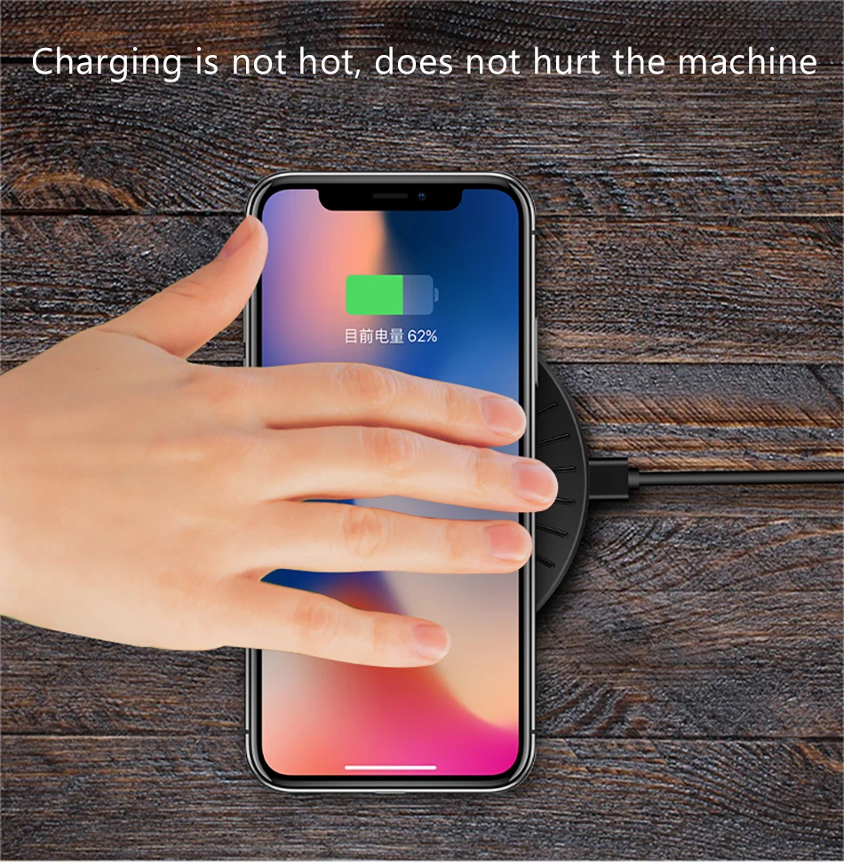 !ACCEZZ Mini 7.5W 10W Fast Qi Wireless Charge For iPhone X 8 8 Plus Quick Charging For Samsung Galaxy Note 8 5 Universal Charger (7)