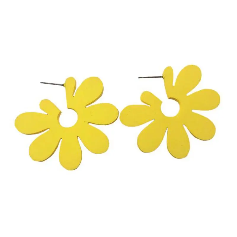 Акрил Геометрический Цветочный Серьги летние модные новые женские ювелирные изделия