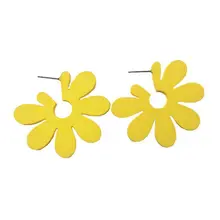 Акрил Геометрический Цветочный Серьги летние модные новые женские ювелирные изделия