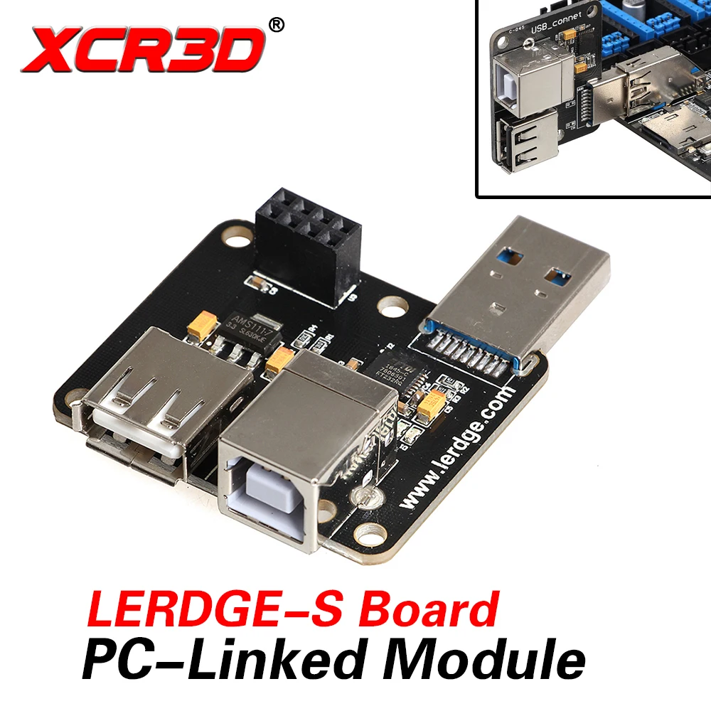 

XCR3D 3D Printer Parts USB Module PC-Linked Printing Module Online Print For Lerdge Motherboard Connect to Computer Module 32Bit